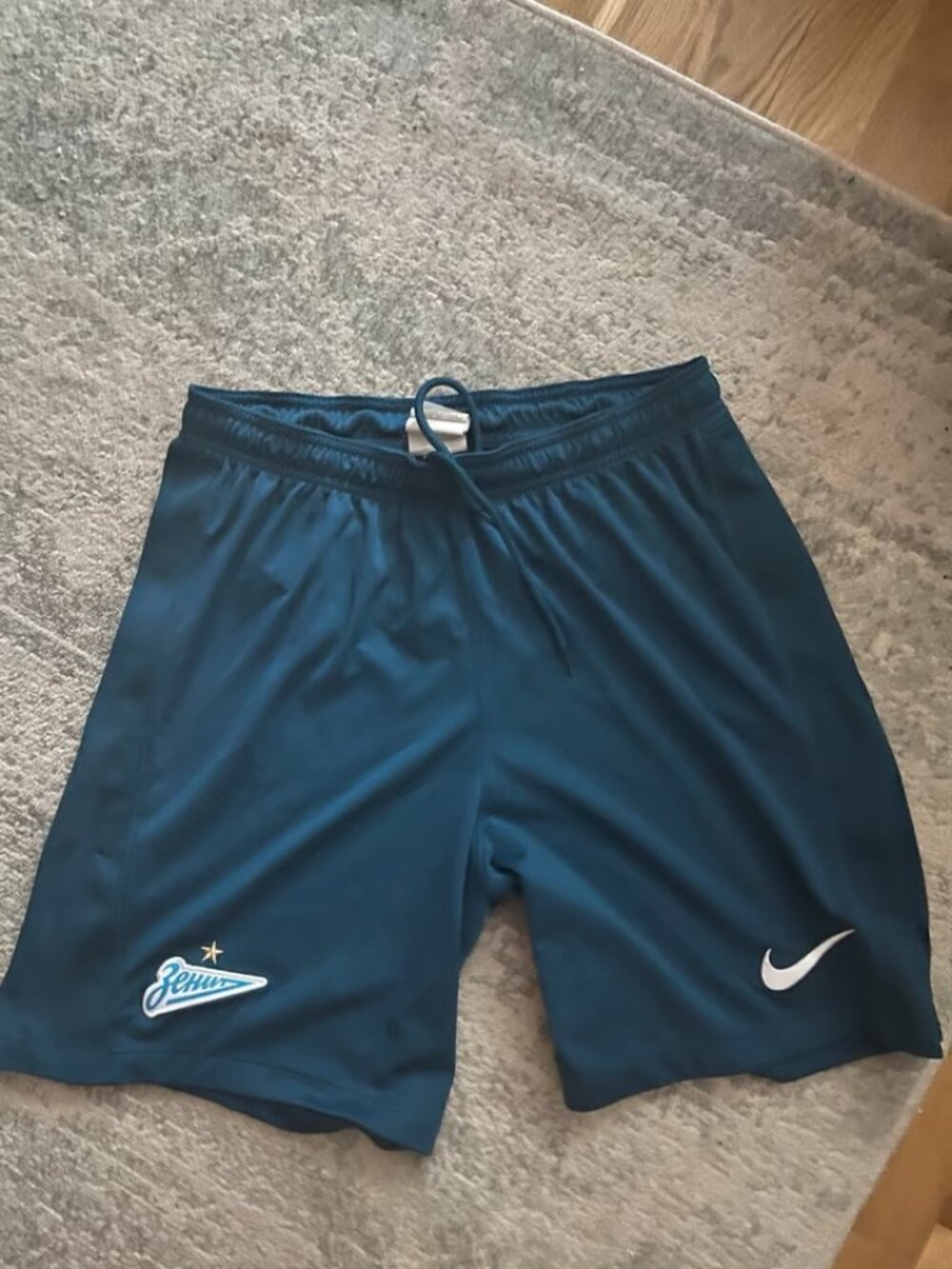 Nike Zenit St. Petersburg Soccer Shorts — Blue, Size L